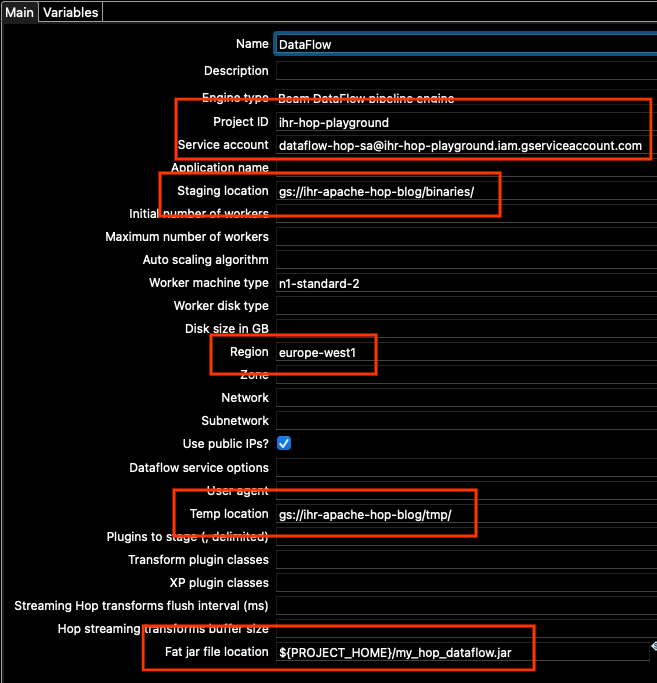 Apache Hop variables
