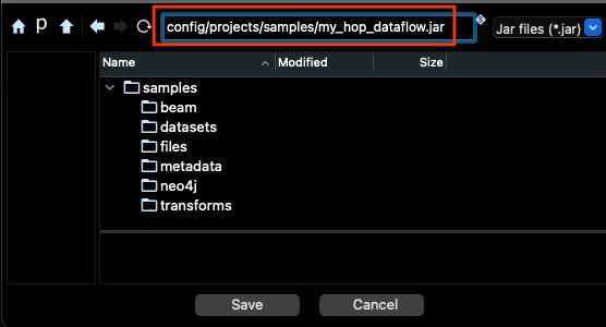 Apache Hop Tools menu
