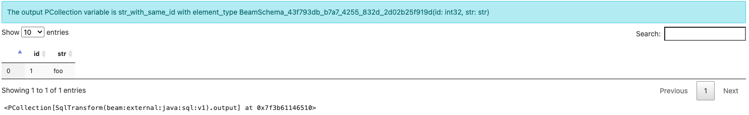 Beam SQL in Notebooks: beam_sql creates a PCollection from multiple PCollections.