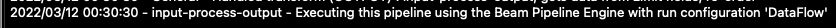 Apache Hop logging window