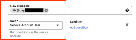 Apache Hop Service Account User